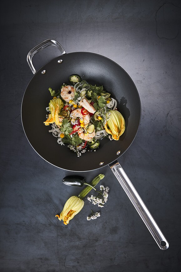 Wok de hierro negro Scanpan, 30 cm