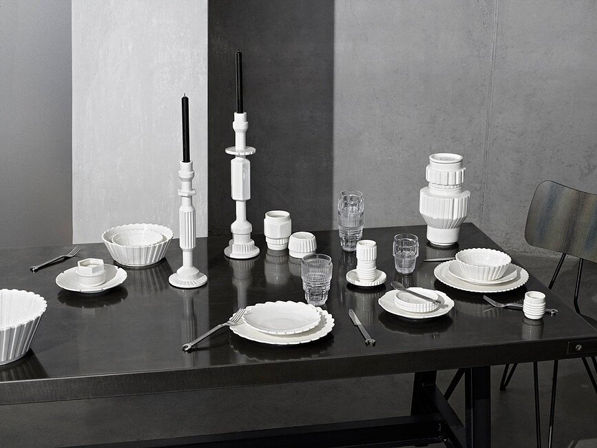 Assiettes en grès Machine, lot de 3