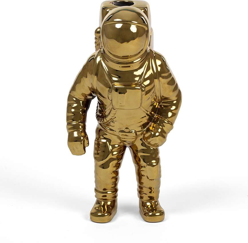 Astronauta Seletti Vase goldfarben