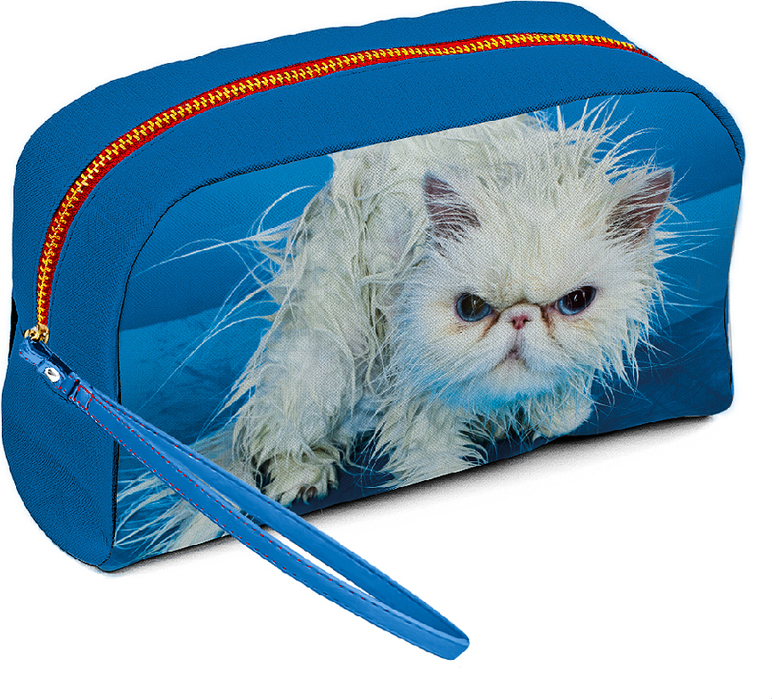 Beauty case Toiletpaper Angry Cat 23 x 13 cm