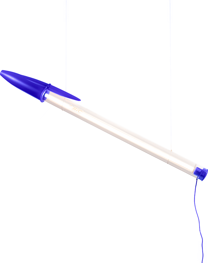 BIC LED pendel- eller væglampe 173 cm, blå