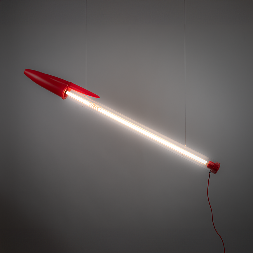 BIC LED pendel- eller væglampe 173 cm, blå