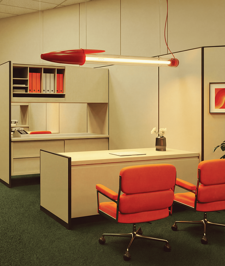 BIC LED tak- eller vägglampa 173 cm, blå