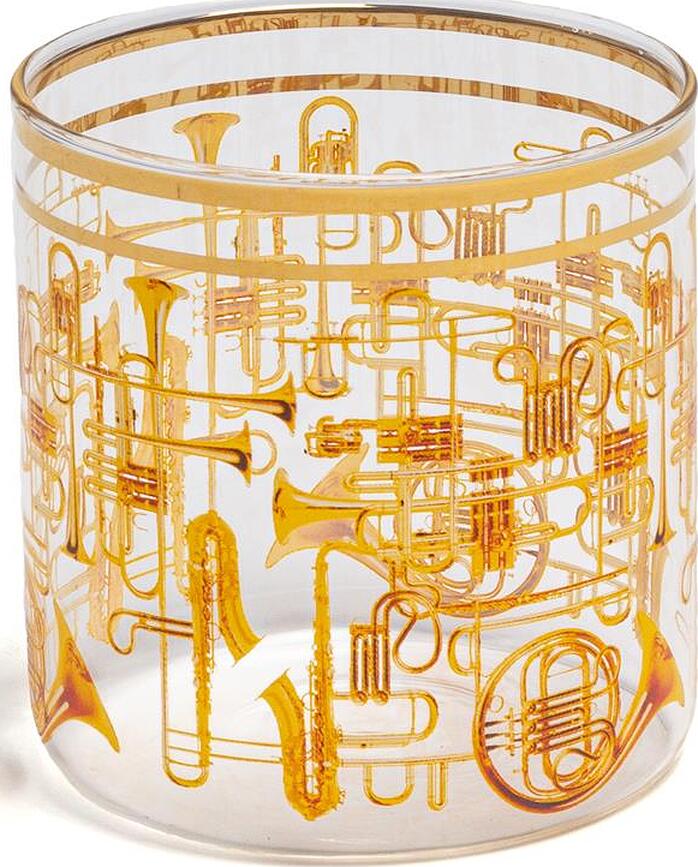 Bicchiere di vetro Toiletpaper Trumpets 8 cm