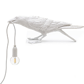 Bird Lamp playing white outdoors