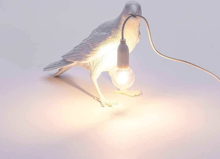 Bird Lampa okrenuta lijevo bijela