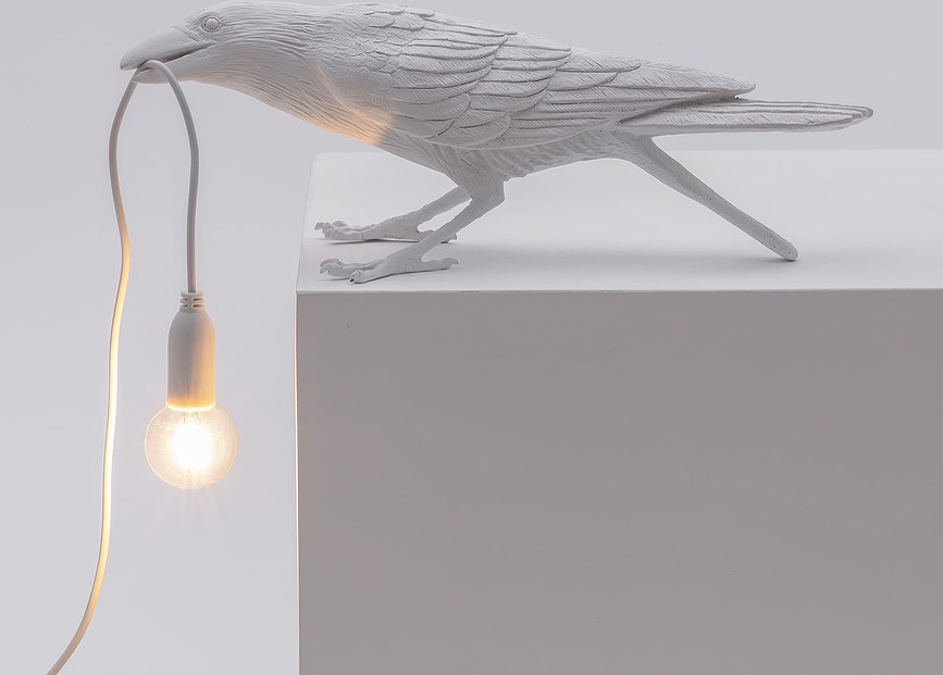 Bird Lampa vanjska bijela okrenuta lijevo