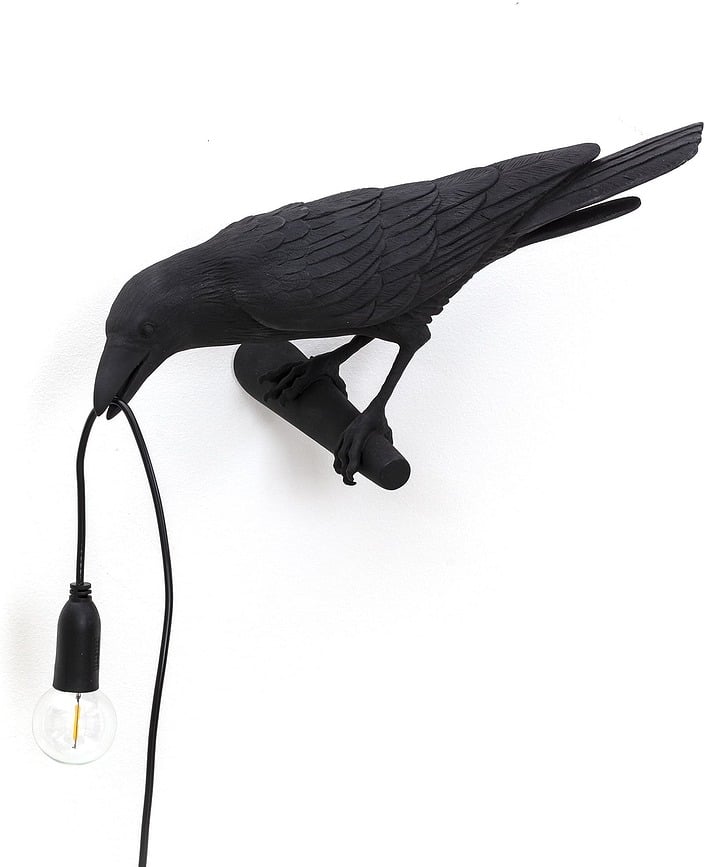 Bird Lampe orientée à gauche, noire