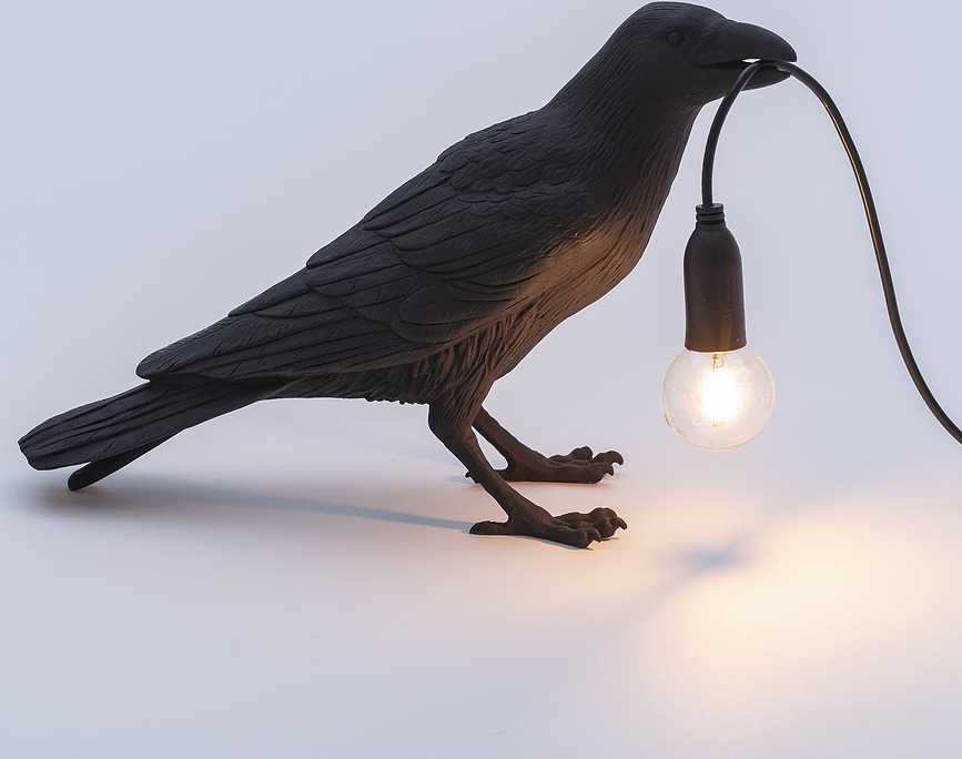 Bird Φωτιστικό, με κατεύθυνση αριστερά, μαύρο