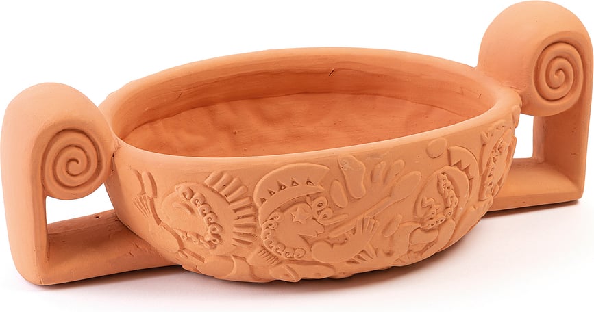 Centro de Mesa de terracota Magna Graecia, 33 cm