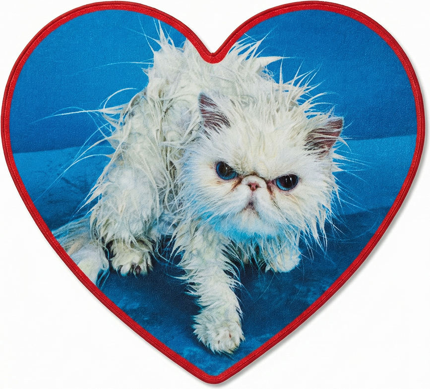 Χαλάκι μπάνιου Toiletpaper Angry Cat 65 x 72 cm