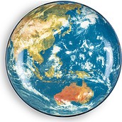 Cosmic Platte Earth Asia
