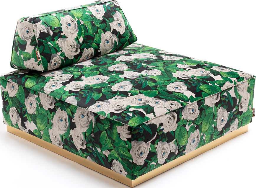 Coussin de dossier pour pouf Toiletpaper Roses