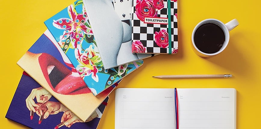 Libreta mediana Seletti Wears Toiletpaper, diseño Revolver
