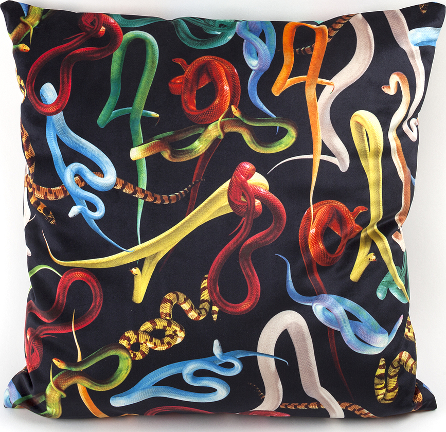 Cuscino Seletti Wears Toiletpaper PE Snakes
