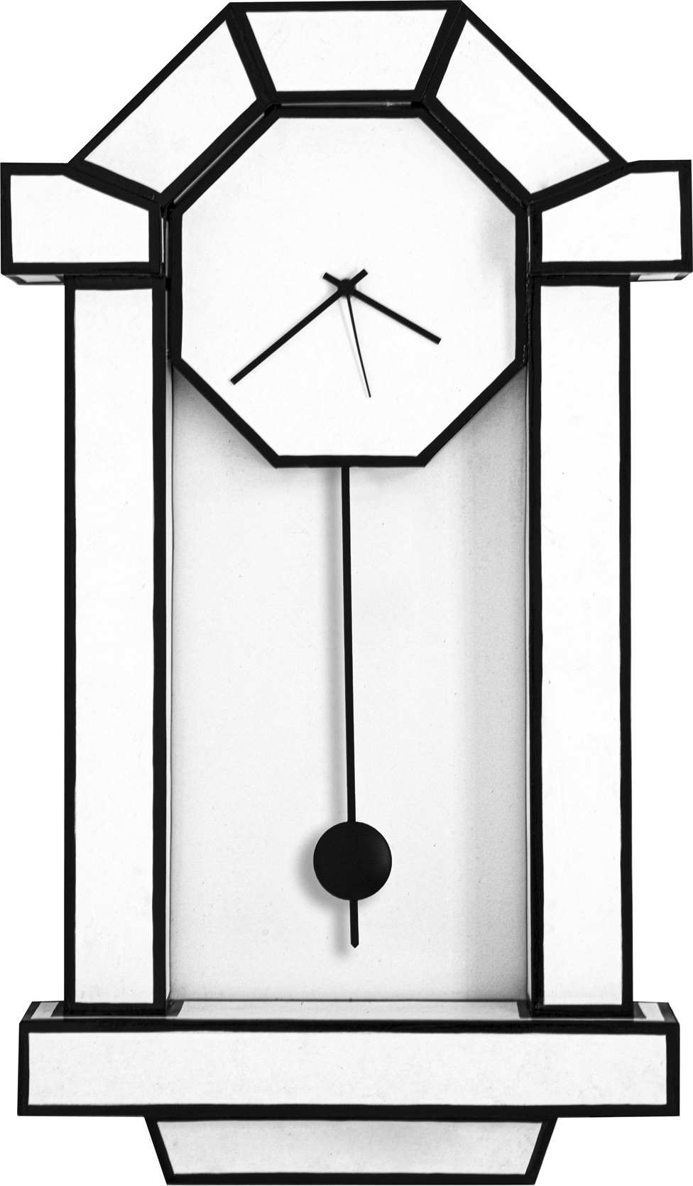 Vintage pendulum clock. stock vector. Illustration of woodcut - 236303850