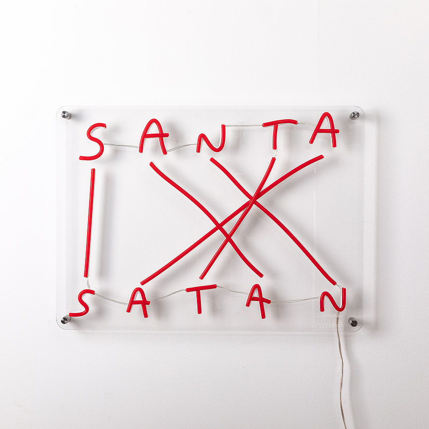 Decoración LED de Pared Santa Satan