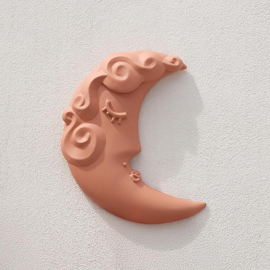 Decorazione per muro Magna Graecia 2.0 Luna di terracotta