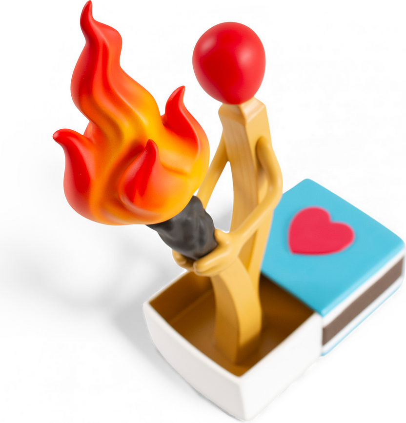 Dekoracija Burning Love