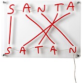 Dekoracja ścienna LED Santa Satan