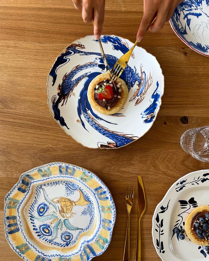 Diesel Classics on Acid Imari Dragon Assiette Plate 28 cm