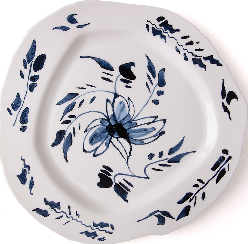 Diesel Classics on Acid English Delft Jedilni Krožnik, 28 cm