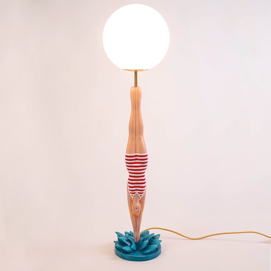 Diver Lampa stolna crvena