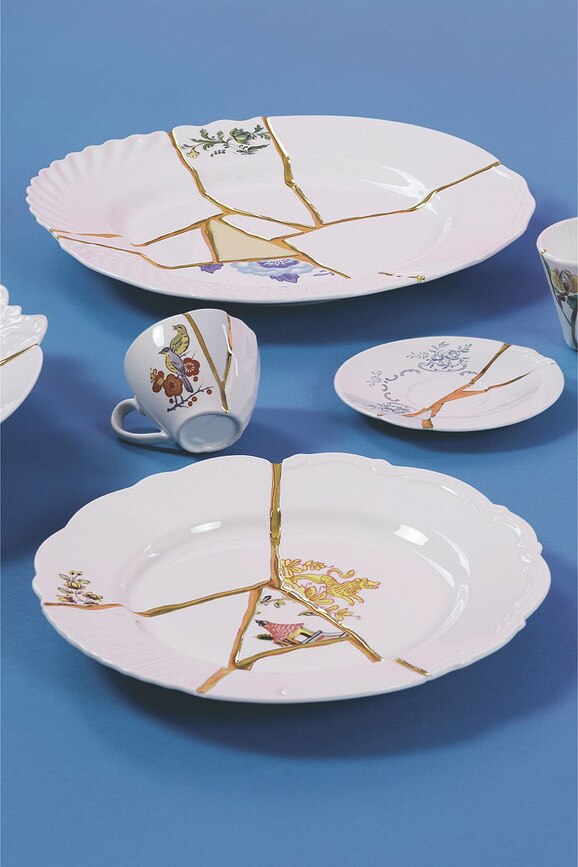 Fad med blomsterdetaljer Kintsugi 2