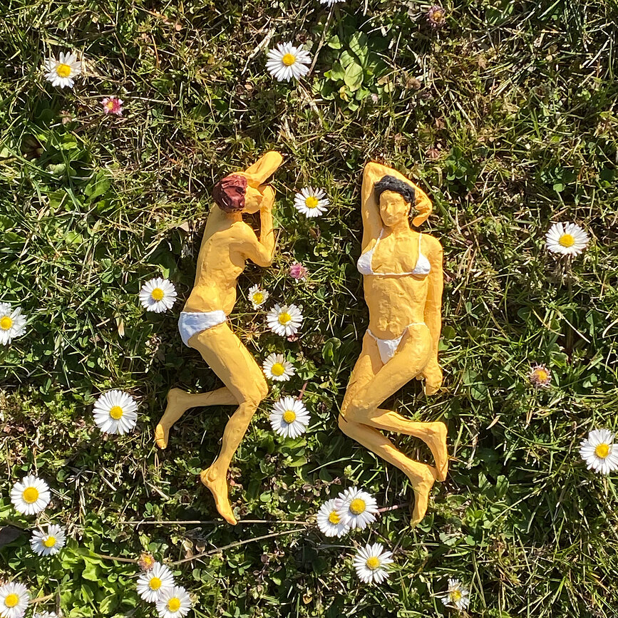 Figuras Love Is A Verb Maya & Sofia, 2 unidades