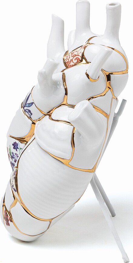 Glasvase med hank Love in Bloom Kintsugi
