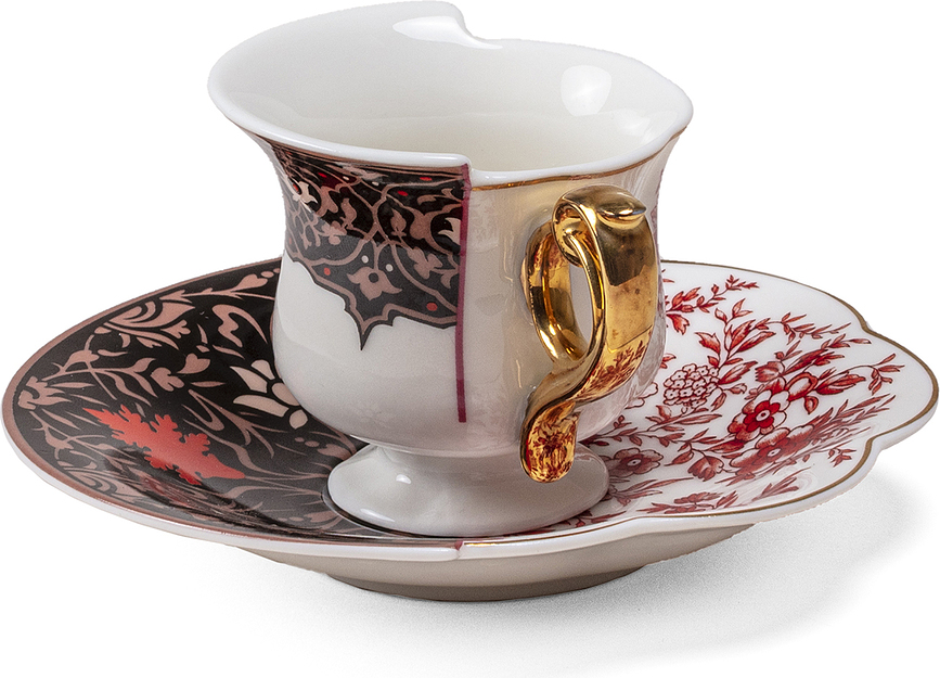 Hybrid New Era Djenne Šalica za kavu s tanjurićem