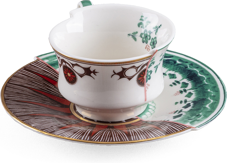 Hybrid New Era Djenne Skodelica za kavo s krožnikom