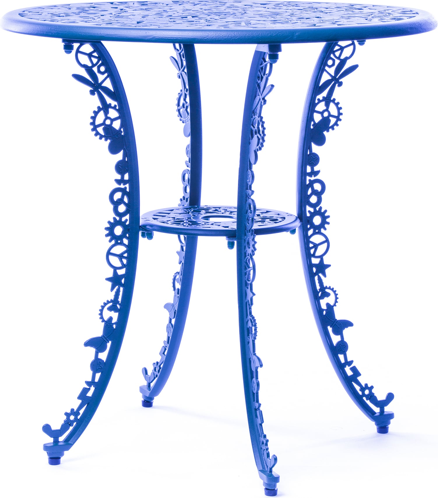 Industry Gartentisch rund blau