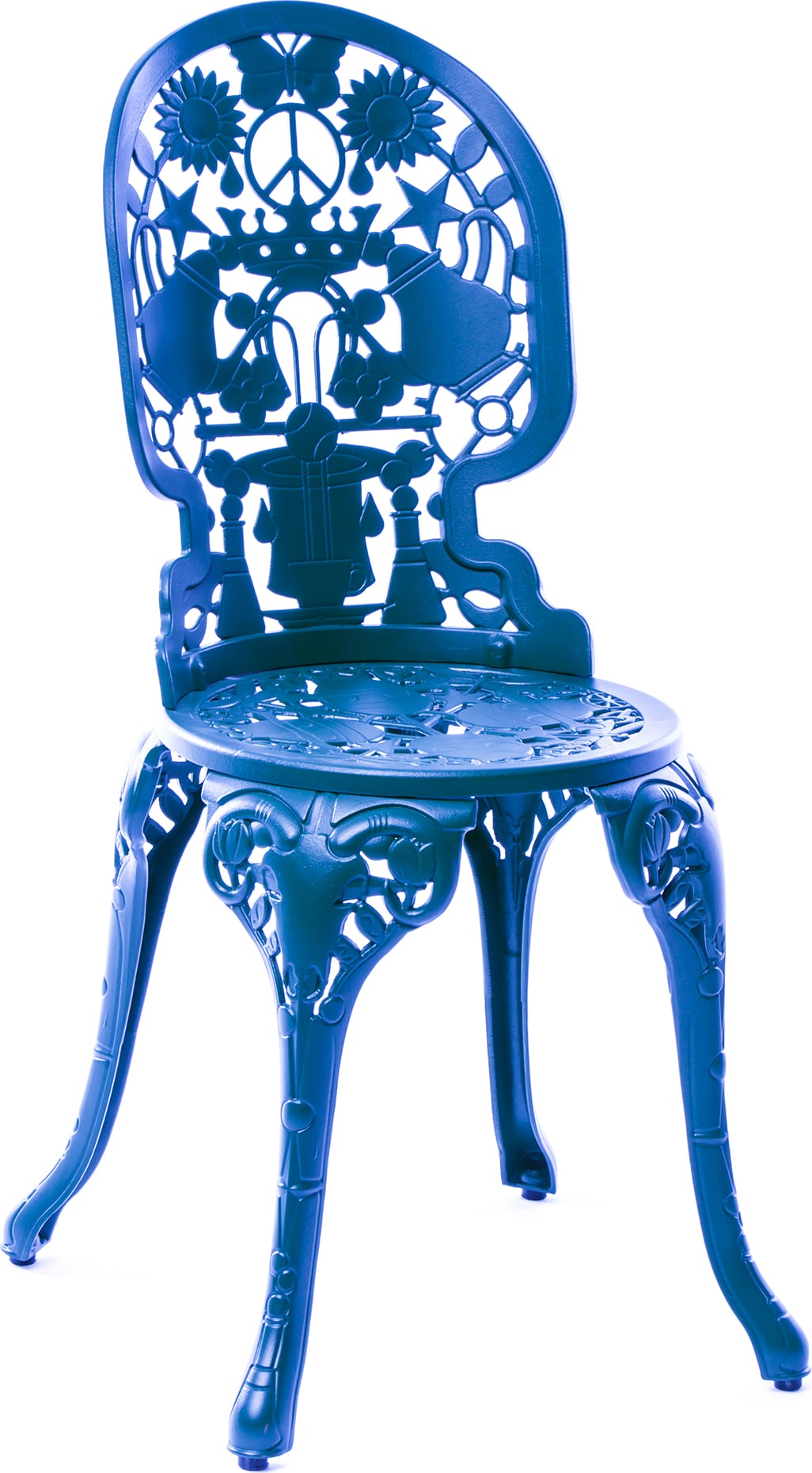 Industry Sessel blau ohne Armlehnen