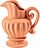 Jarrón de terracota decorativo Magna Graecia Caraffa, naranja