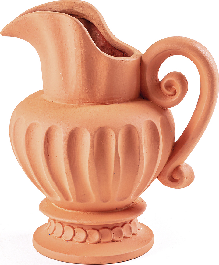 Jarrón de terracota Magna Graecia Caraffa, decorativo