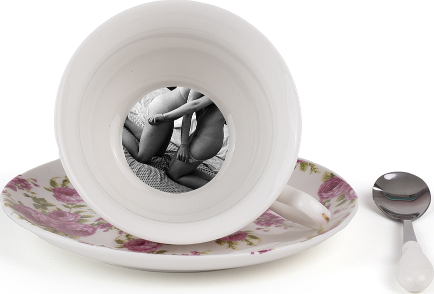 Juego de Taza de Té Lady Tarin Rose, con platillo y cucharilla