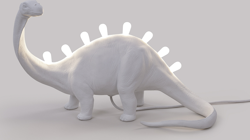 Jurassic Bronto LED Lučka, bela