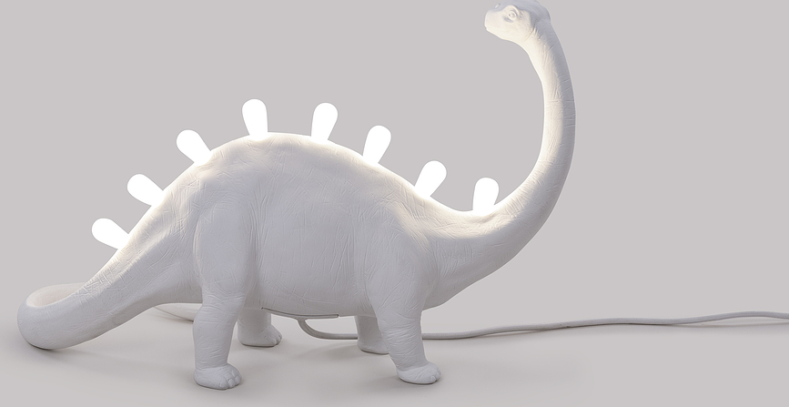 Jurassic Bronto LED Lučka, bela