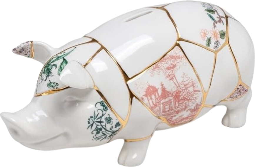 Kintsugi Piggy Kasica