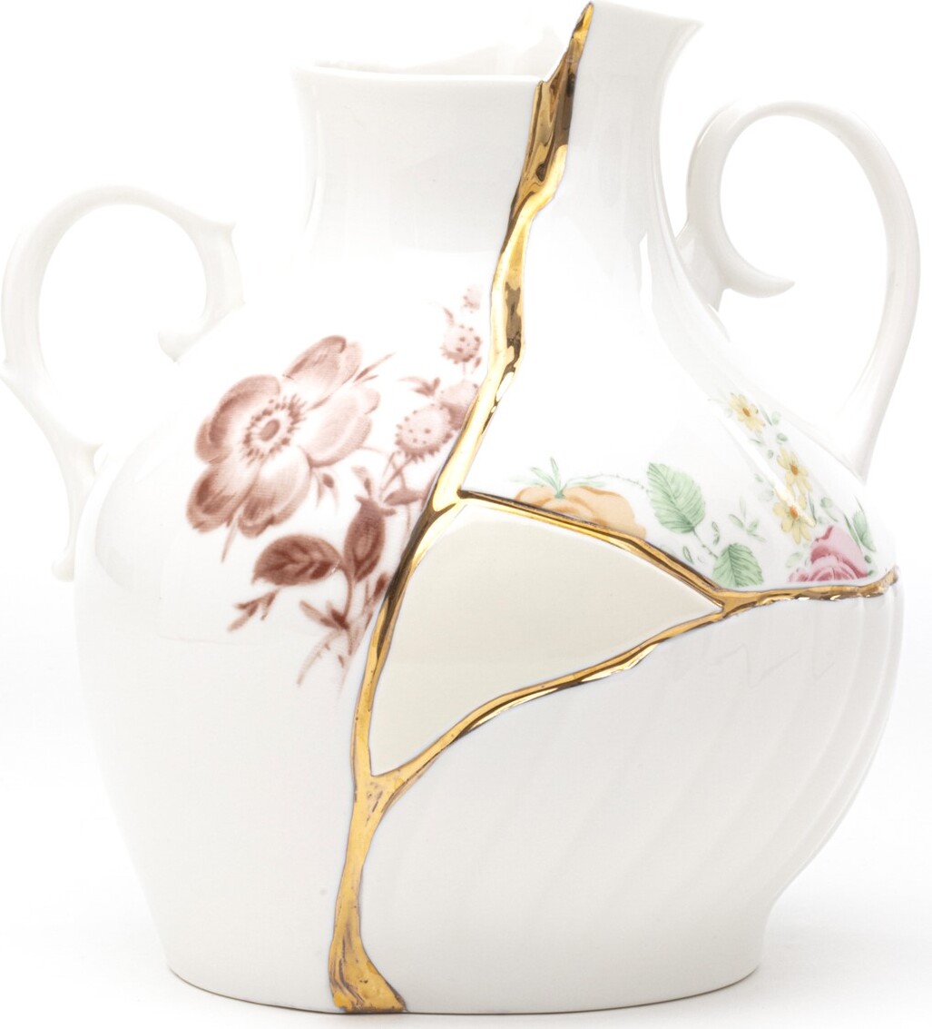 Porzellanvasen Kintsugi Vase 19 Cm