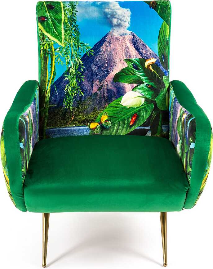 Krēsls ar augstu atzveltni Seletti Wears Toiletpaper Volcano