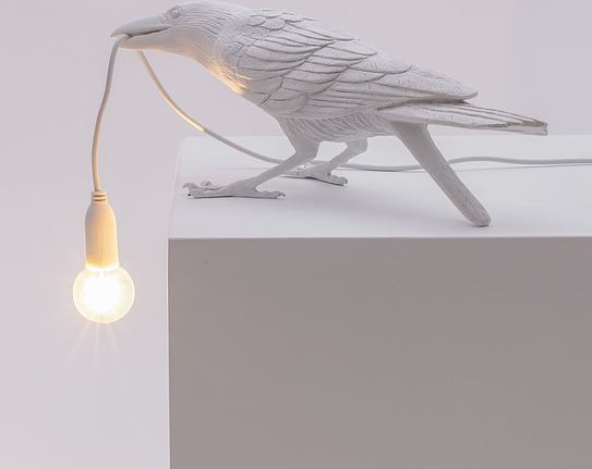 Lampa Bird biała