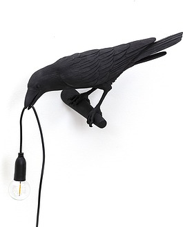 Lampa Bird melna