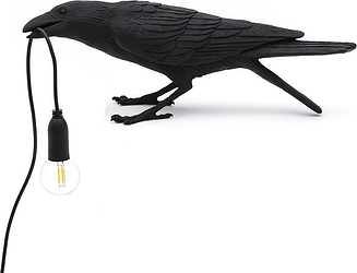 Lampa Bird playing melna