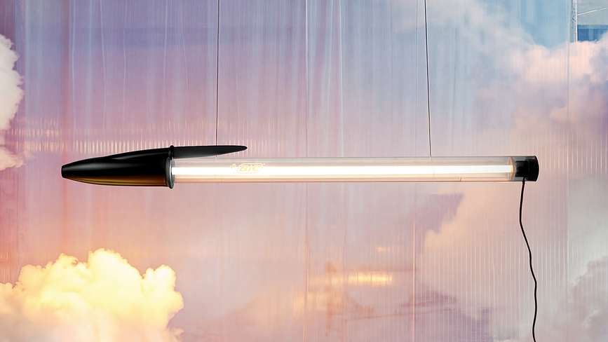 Λάμπα κρεμαστή ή τοίχου BIC LED 173 cm, μπλε