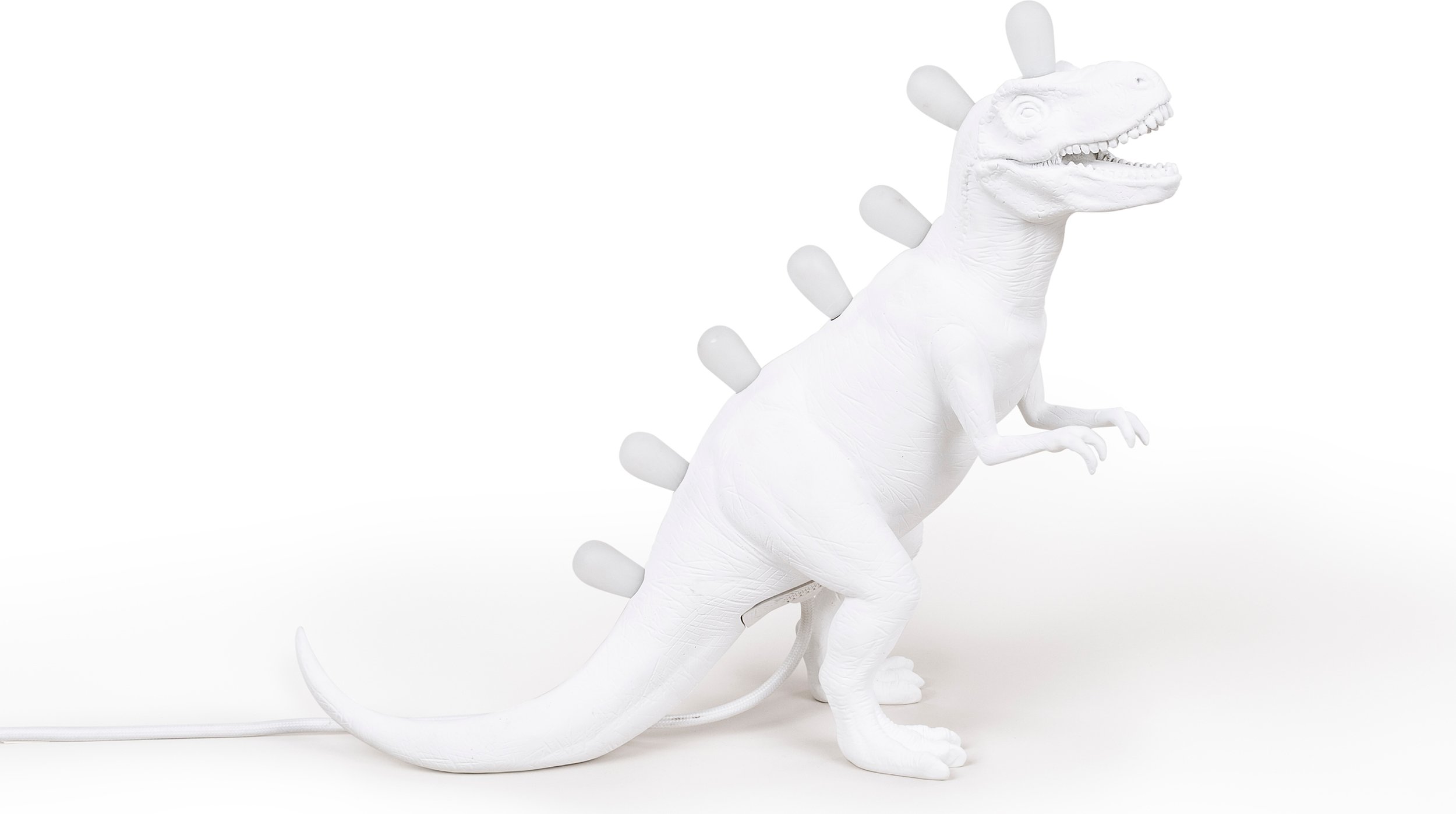 Lampa LED Jurassic Rex biała