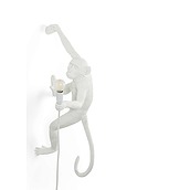 Lampa Monkey biała praworęczna kinkiet