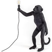 Lampa Monkey czarna stołowa stojąca