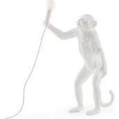 Lampa Monkey zewnętrzna biała stojąca